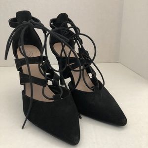 Black Lace Up Heels